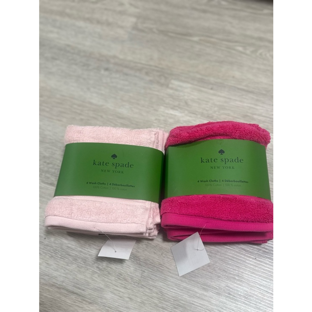 Katespade, User: lezmarie54@gmail.com 4 kate spade Pale Pink Washcloth Set